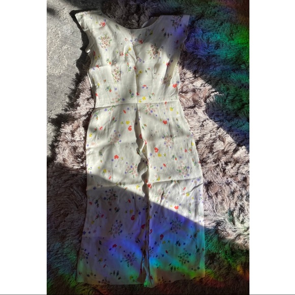 Vintage Beaded Linen Dress with Pockets! - Picture 4 of 7